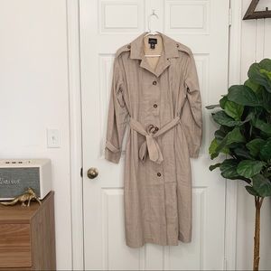 NWOT Urban Outfitters Plaid Trench.